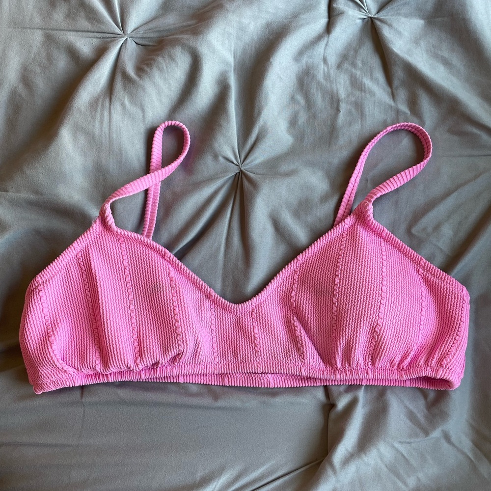 Aerie Vibrant Pink Knit Bralette